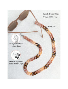 Cadena de Gafas Acrílica para Mujeres 71 cm Soporte Alrededor del Cuello 2