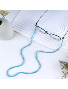 Cadena de Gafas BILIONE Cristal Azul 71 cm para Mujeres 2