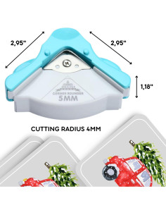 Cortador de esquinas YARRD SCRAP-01 azul 3.48 cm para manualidades 2