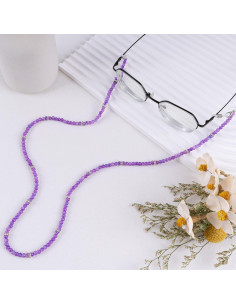 Cadena de Gafas BILIONE de Cristal 71 cm Color Púrpura 2