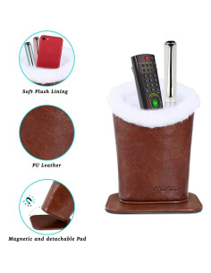 Soporte para Gafas MOSISO de Cuero PU con Base Magnética 2