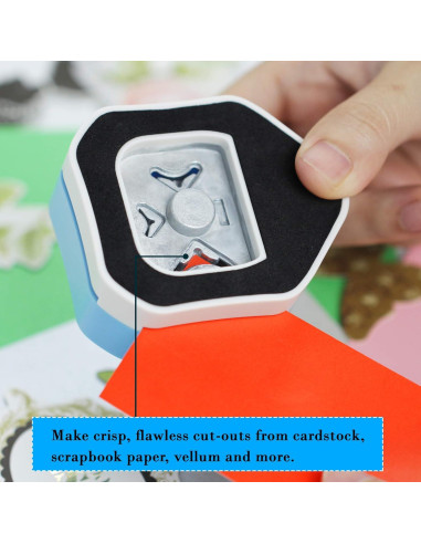 Perforadora de Esquinas Redondas ECOHU 3 en 1 R4mm R7mm R10mm