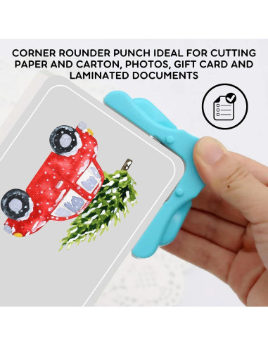 Cortador de esquinas YARRD SCRAP-01 azul 3.48 cm para manualidades