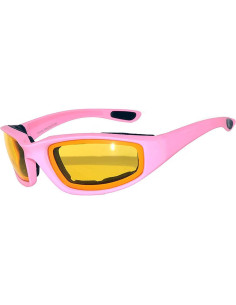 Paquete de 3 Gafas de Motocicleta Acolchadas UV400 2