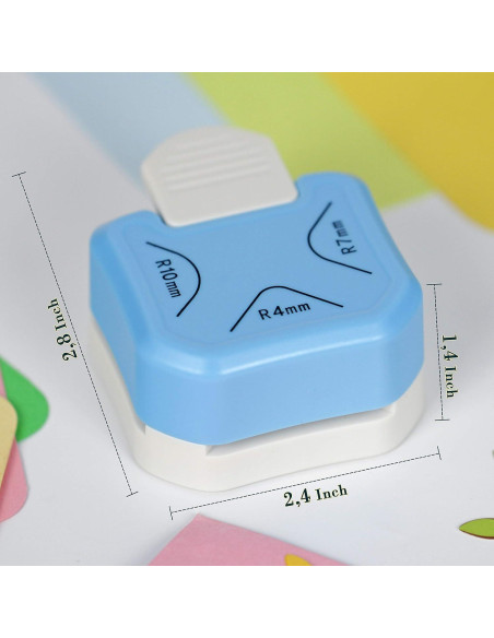 Perforadora de Esquinas Redondas ECOHU 3 en 1 R4mm R7mm R10mm Perforadora de Esquinas Redondas ECOHU 3 en 1 R4mm R7mm R10mm