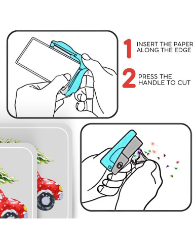 Cortador de esquinas YARRD SCRAP-01 azul 3.48 cm para manualidades