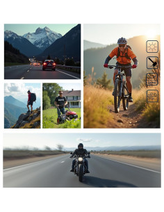 Gafas de sol de seguridad Marrón Humo para Motocicleta 2