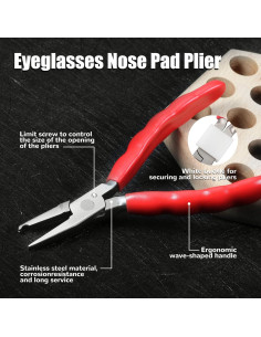 Pinza para Almohadillas Nasales LEONTOOL 15,24 cm Acero Inoxidable 2