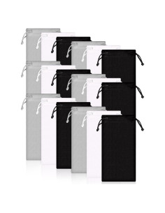 Flutesan 40 Fundas Microfibra para Gafas + 2 Paños Limpieza