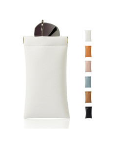 Estuche para Gafas MEIBOOCH de Cuero Suave Grande