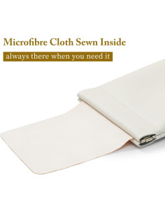 Estuche para Gafas MEIBOOCH de Cuero Suave Grande 2