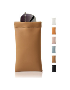 Estuche para Gafas MEIBOOCH de Cuero Suave Grande