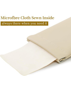 Estuche para Gafas MEIBOOCH de Cuero Suave Grande 2