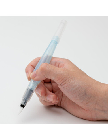 Pincel de Agua Pentel FRH-MH Punta Plana 155mm Azul