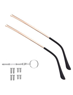 Templos de Gafas OPUGIT Reemplazo Metal 140mm Oro Rosa