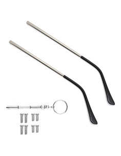Templos de Gafas OPUGIT Reemplazo Metal Plata 140mm