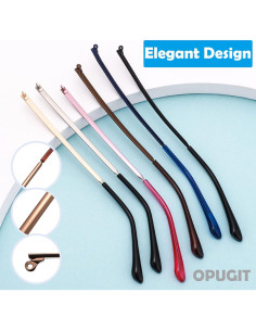 Templos de Gafas OPUGIT Reemplazo Metal Plata 140mm 2