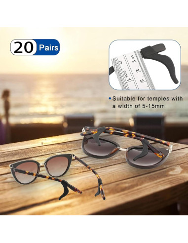 20 Pares Sujetadores Gafas Silicona TUOPUSIDA Antideslizantes