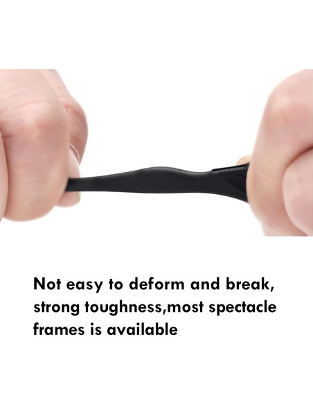 20 Pares Sujetadores Gafas Silicona Antideslizantes Negro