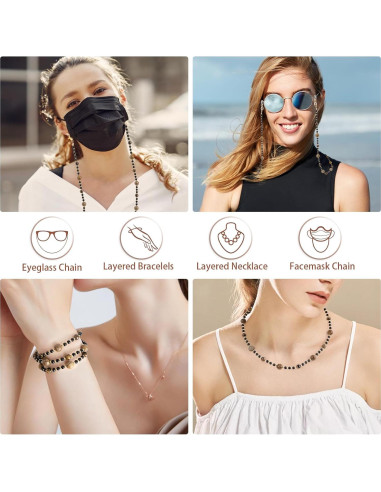 Cadena de Cuentas BILIONE para Gafas Unisex 75 cm
