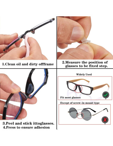 33PCS Sujetadores de Gafas Silicona Antideslizante Elástico