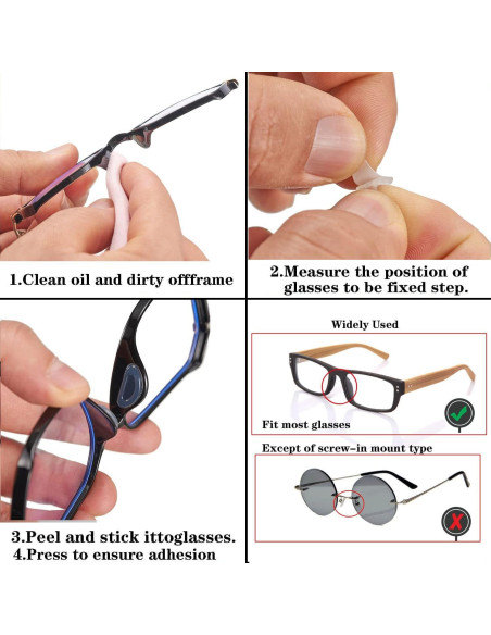 33PCS Sujetadores de Gafas Silicona Antideslizante Elástico