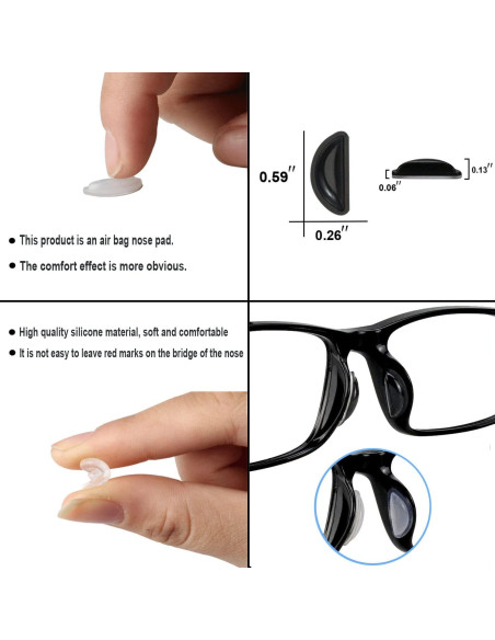 33PCS Sujetadores de Gafas Silicona Antideslizante Elástico