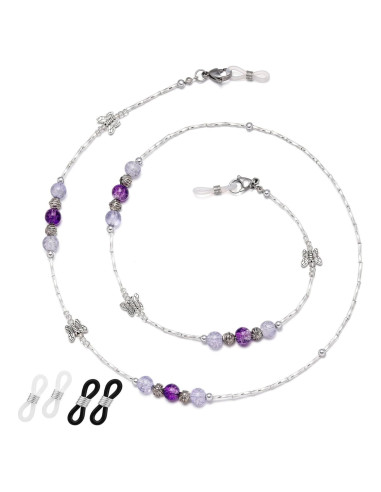 Cadena de Gafas para Mujeres Soporte con Perlas 68 cm