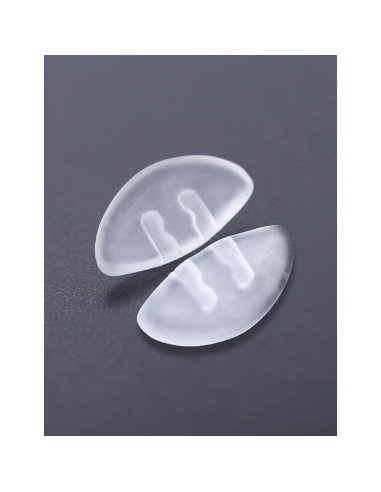 12 Pares Almohadillas Nariz Gafas Tolaxy 15mm Transparentes