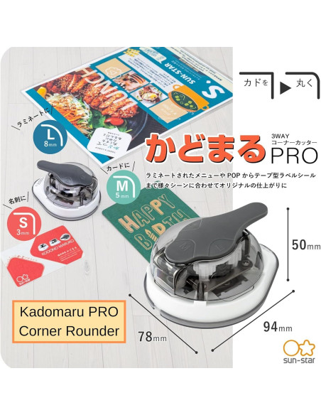 Cortador de Esquinas Kadomaru Pro Sunstar - Perfecto para Manualidades