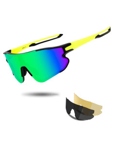 Gafas de sol deportivas OULAIQI 548 con 3 lentes intercambiables
