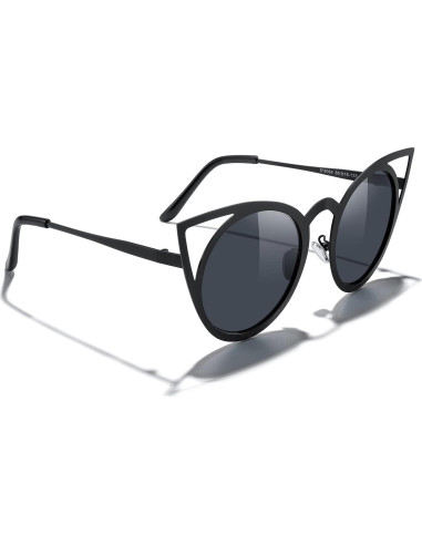 Gafas de sol redondas MERRY'S de metal con lente espejo