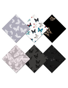 Paño de limpieza de gafas BHAHB 6 PCS microfibra mariposa