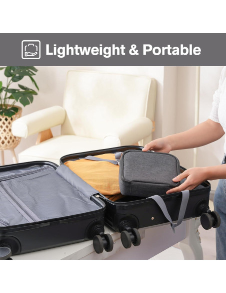 Estuche Organizador de Gafas de Sol Lolalet - 4 Ranuras, Gris Oscuro