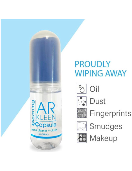 Kit de limpieza de lentes AR Kleen 3 cápsulas 30 ml cada una
