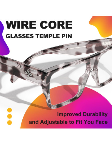 Gafas VISOONE Bloqueo Luz Azul Chunky Unisex Alba