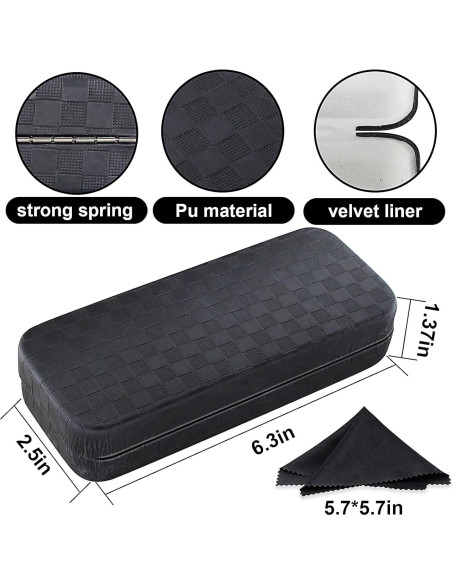 Estuche de Gafas Duras WG2024-02 con Paño de Limpieza Estuche de Gafas Duras WG2024-02 con Paño de Limpieza