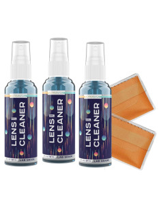 Kit Limpiador de Lentes UltraVue 3 x 60ml + 2 Paños Microfibra