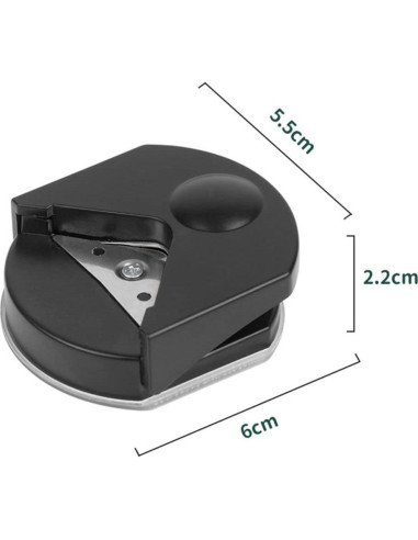 Cortador de esquinas R4 Andy's Orchids, negro, 4mm