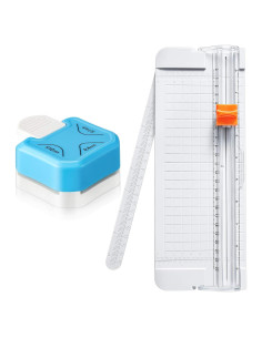 Cortador de Papel y Punch de Esquina 3 en 1 Zonon 28x10.5 cm