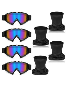 Gafas de Motociclismo Tallew + 4 Máscaras de Cuello Transpirables