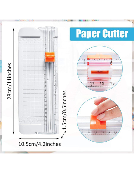 Cortador de Papel y Punch de Esquina 3 en 1 Zonon 28x10.5 cm