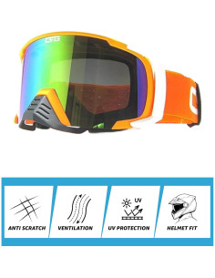 Gafas de Motociclismo CRG Sports T815 Naranja Anti-Niebla 2