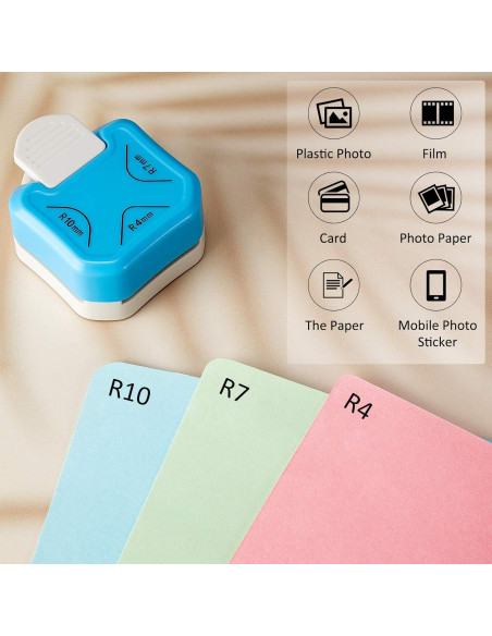 Cortador de Papel y Punch de Esquina 3 en 1 Zonon 28x10.5 cm