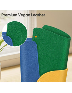 Soporte para Gafas Fintie - Estuche de Cuero Vegano Amarillo 2