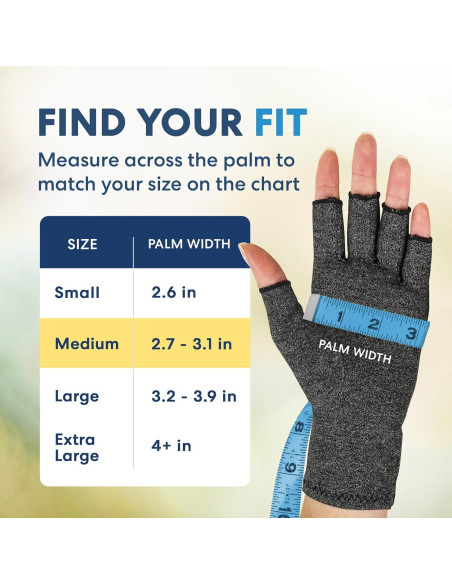 Guantes de Compresión Dr. Frederick para Artritis - Mediano