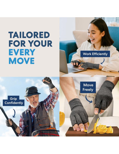 Guantes de Compresión Dr. Frederick para Artritis - Mediano