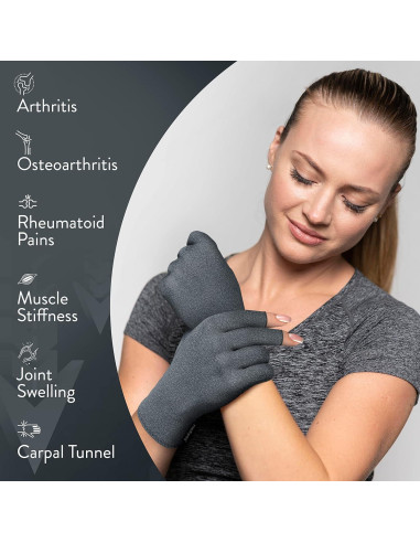 Guantes Anti-Artritis Pro Calor y Compresión 1 Par