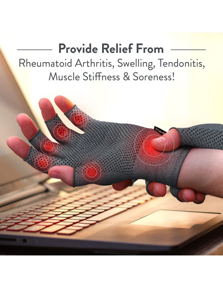 Guantes Anti-Artritis Pro Calor y Compresión 1 Par