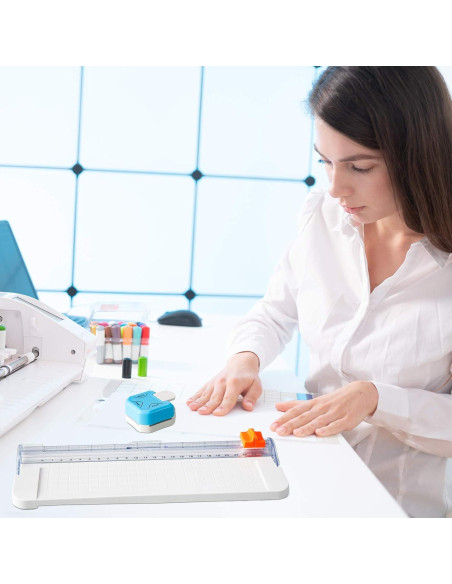 Cortador de Papel y Punch de Esquina 3 en 1 Zonon 28x10.5 cm